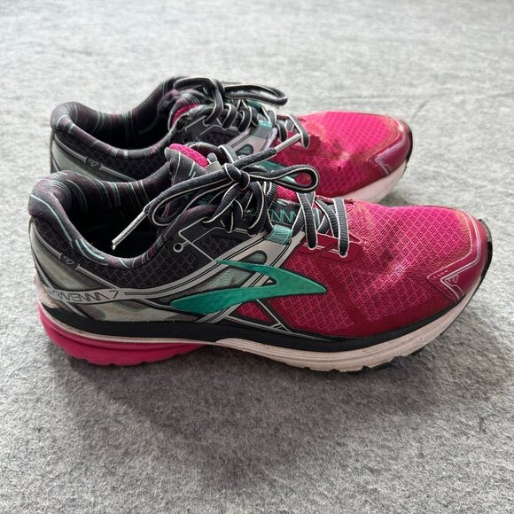 Brooks Ravenna 7 Running Shoes Women 10 Pink Blue 1202081B672 - Picture 5 of 11